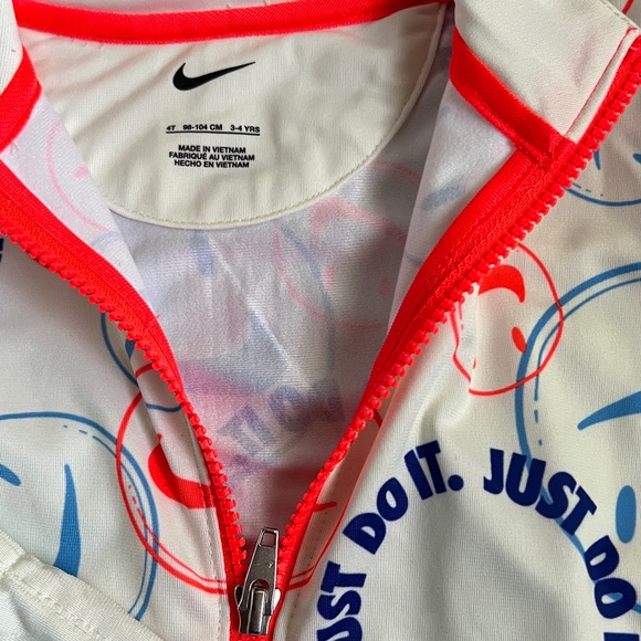 Nike boys just do it smiley face graphic jogger 2pc set size 4T full size jacket - Picture 4 of 5